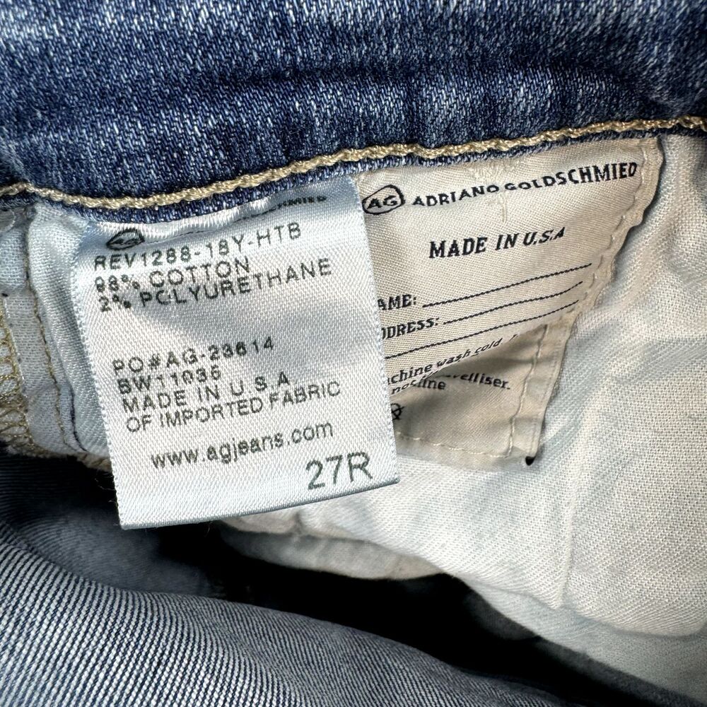 Adriano Goldshmeid Jeans Women's 27R Blue Skinny Medium Wash - Picture 8 of 8